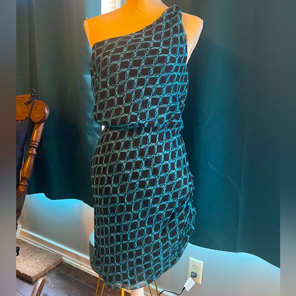 Halston Heritage Silk Asymmetrical Dress 👗